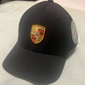 NWT Porsche crest flexfit hat